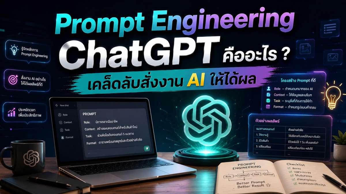 ChatGPT Prompt Engineering คืออะไร ? เคล็ดลับสั่งงาน AI ให้ได้ผล