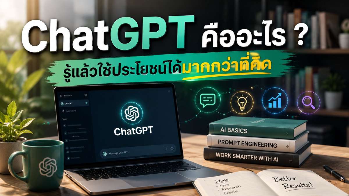 ChatGPT คืออะไร ? รู้แล้วใช้ประโยชน์ได้มากกว่าที่คิด