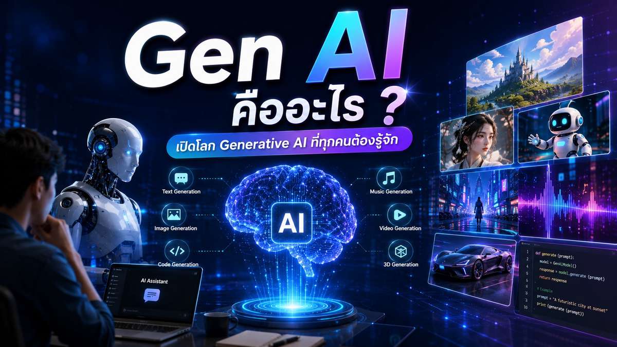 Gen AI คืออะไร ? เปิดโลก Generative AI ที่ทุกคนต้องรู้จัก